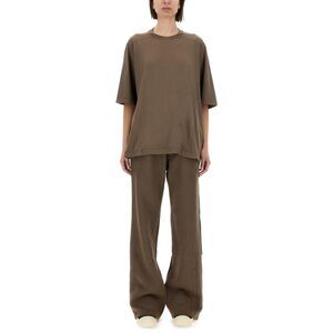 DRKSHDW Oversized Cotton Jersey T-Shirt and Wide-Leg Pants Set Women DOVE